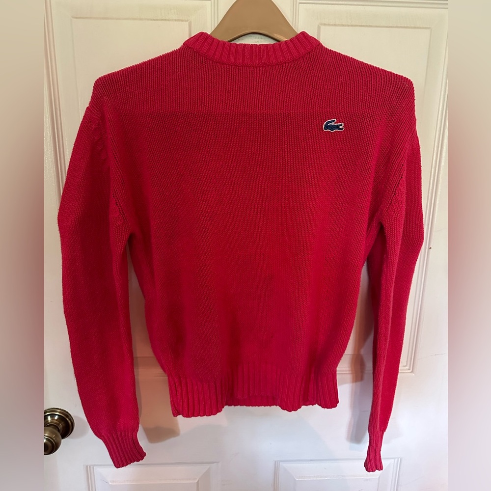 Vintage bright pink Izod Lacoste bright pink sweater